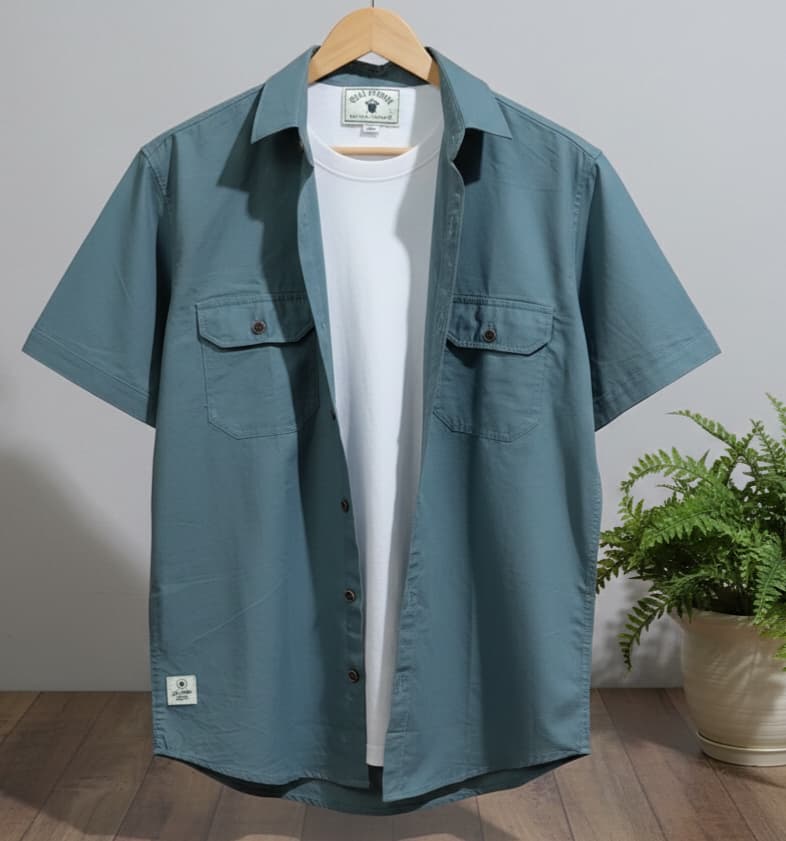 Half Sleeves Double Pocket Shirts - Image 3