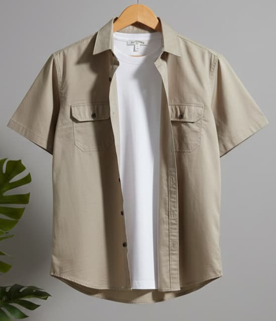 Half Sleeves Double Pocket Shirts - Image 4