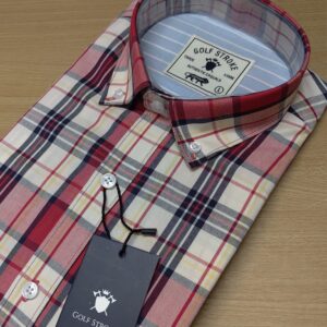 Check Shirt - Beige and Red