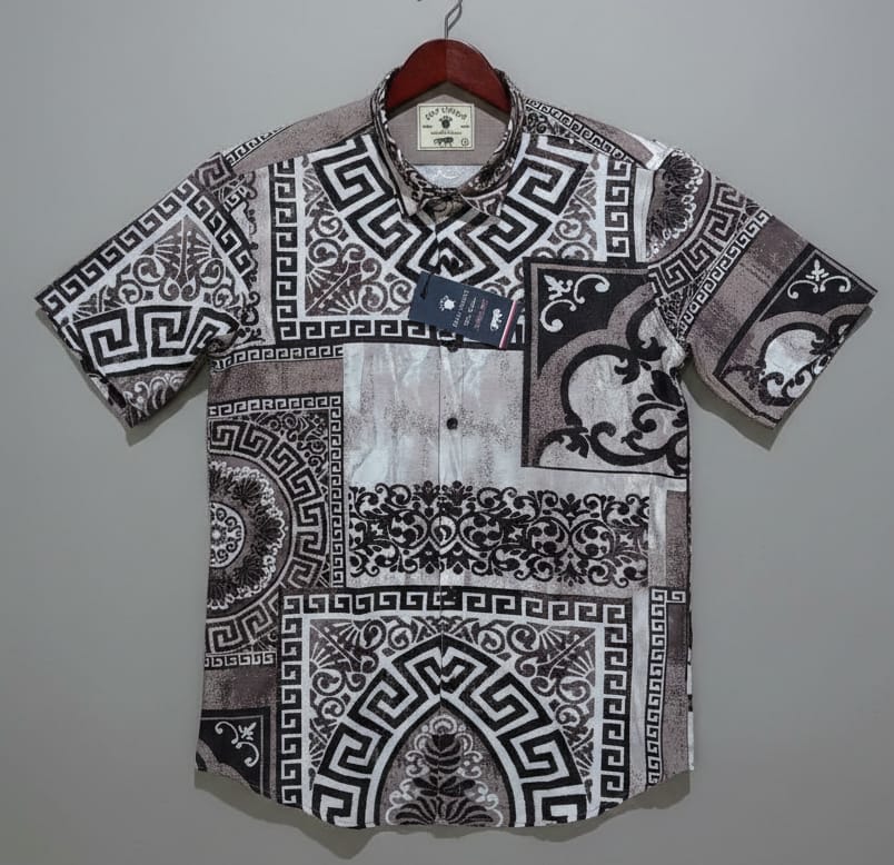 Half Sleeves Pannel Printed Shirts - Image 3