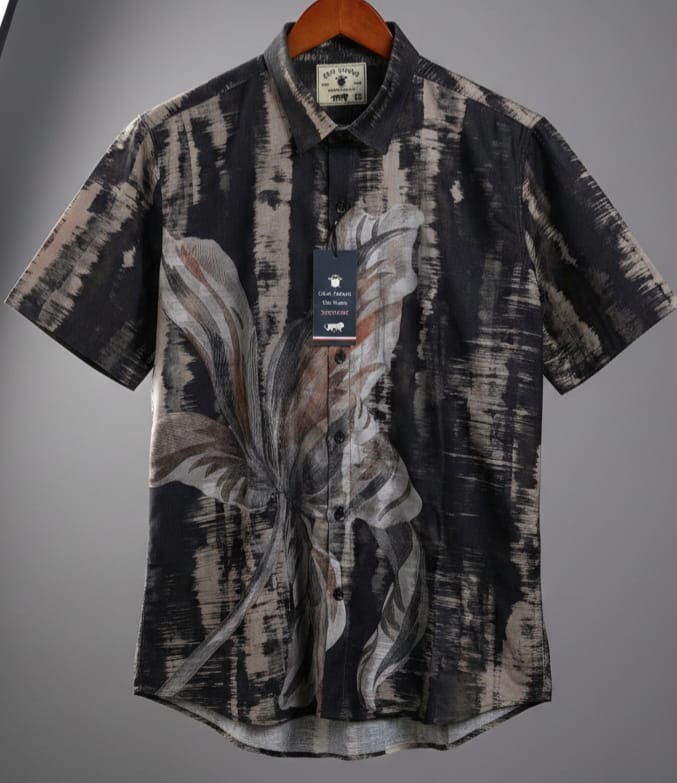 Half Sleeves Pannel Printed Shirts - Image 4