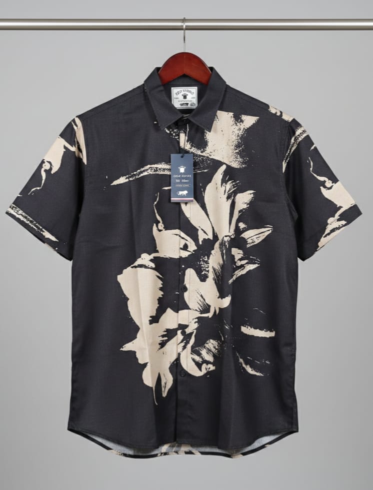 Half Sleeves Pannel Printed Shirts - Image 5