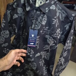 Floral Printed Shirt - Black