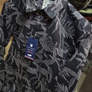 Floral Printed Shirts - Black