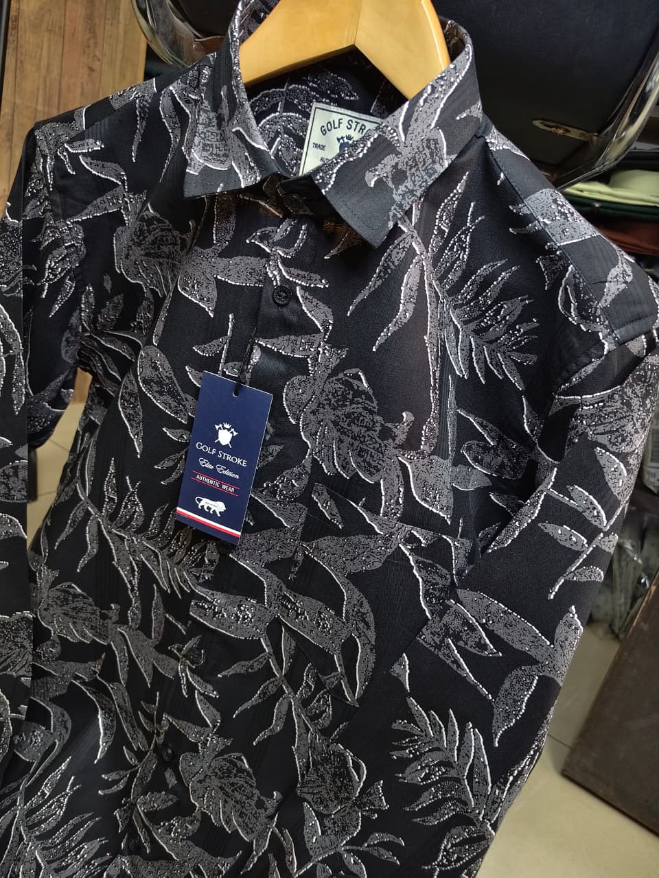 Floral Printed Shirt - Black - Image 2