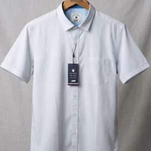 Half Sleeves Shirts - Blue n White